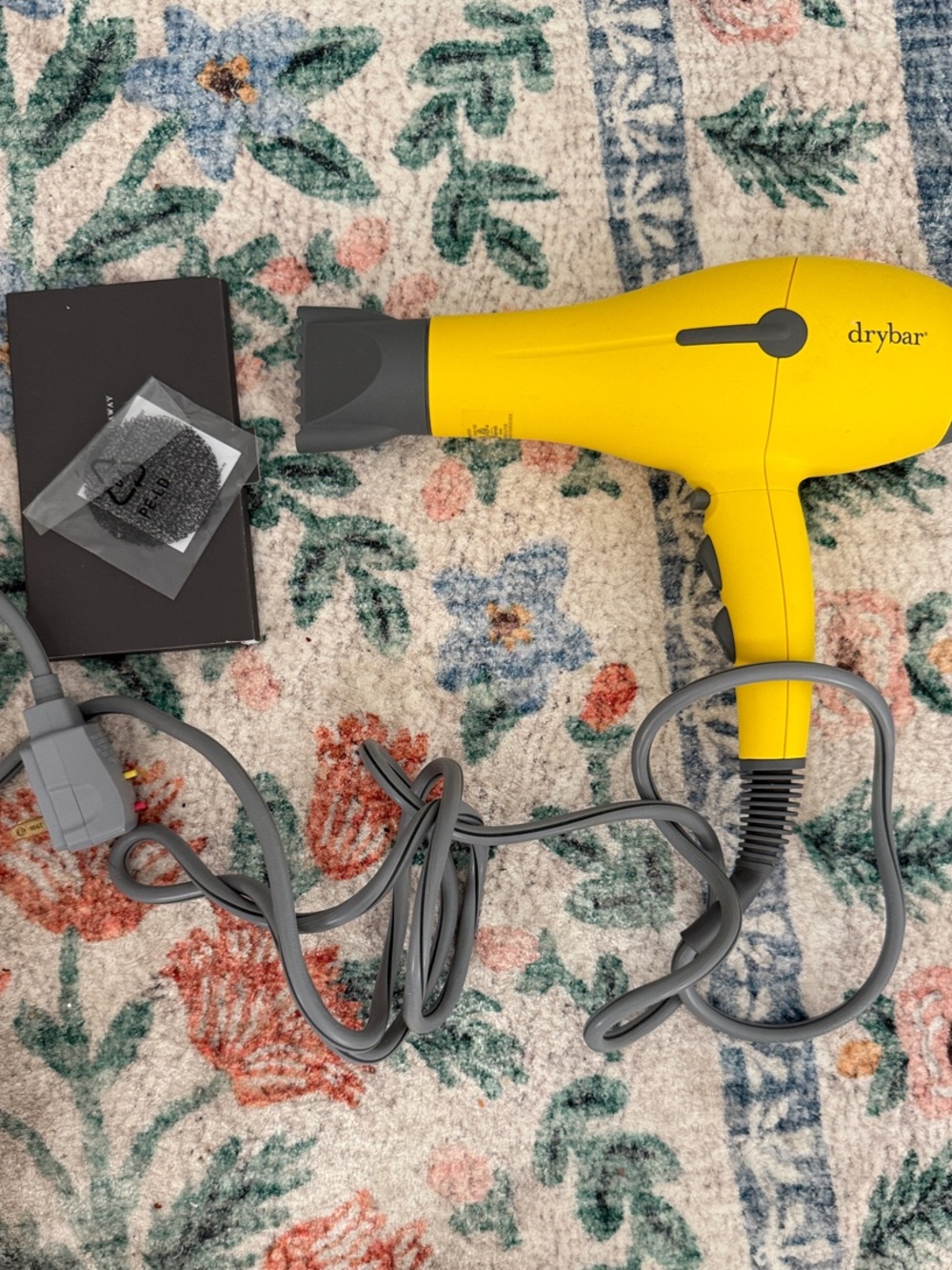 Drybar buttercup hair dryer with extra filter and papers